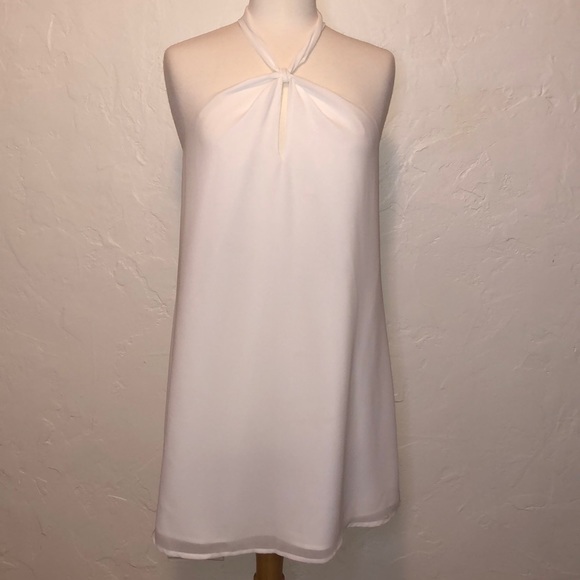 Mixology Dresses & Skirts - Mixology This is Love Decker White Front Cross Dress Women’s Size Small